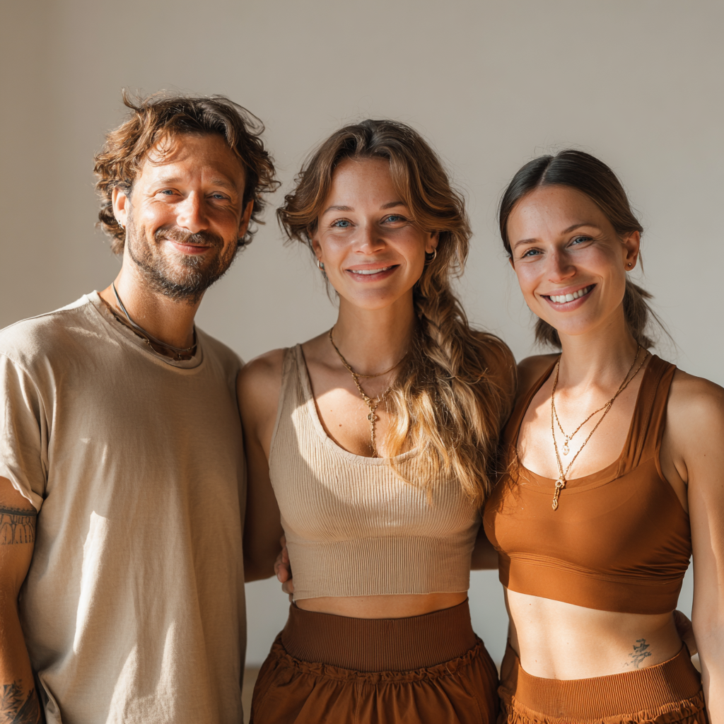 Інструктор йоги проводить заняття